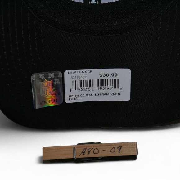 New Era Los Angeles Rams Crucial Catch 39THIRTY Flex Fit Hat Size M/L Plaid NWT - Picture 8 of 10